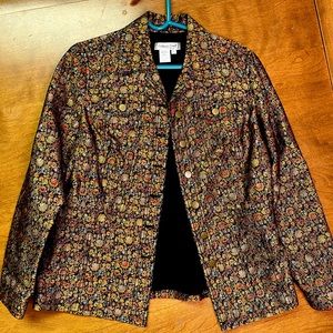 Coldwater Creek paisley blazer SM